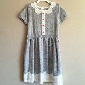 Gymboree Little Girl Cozy Valentine Line Short sleeve Sweater Dress size 4T.